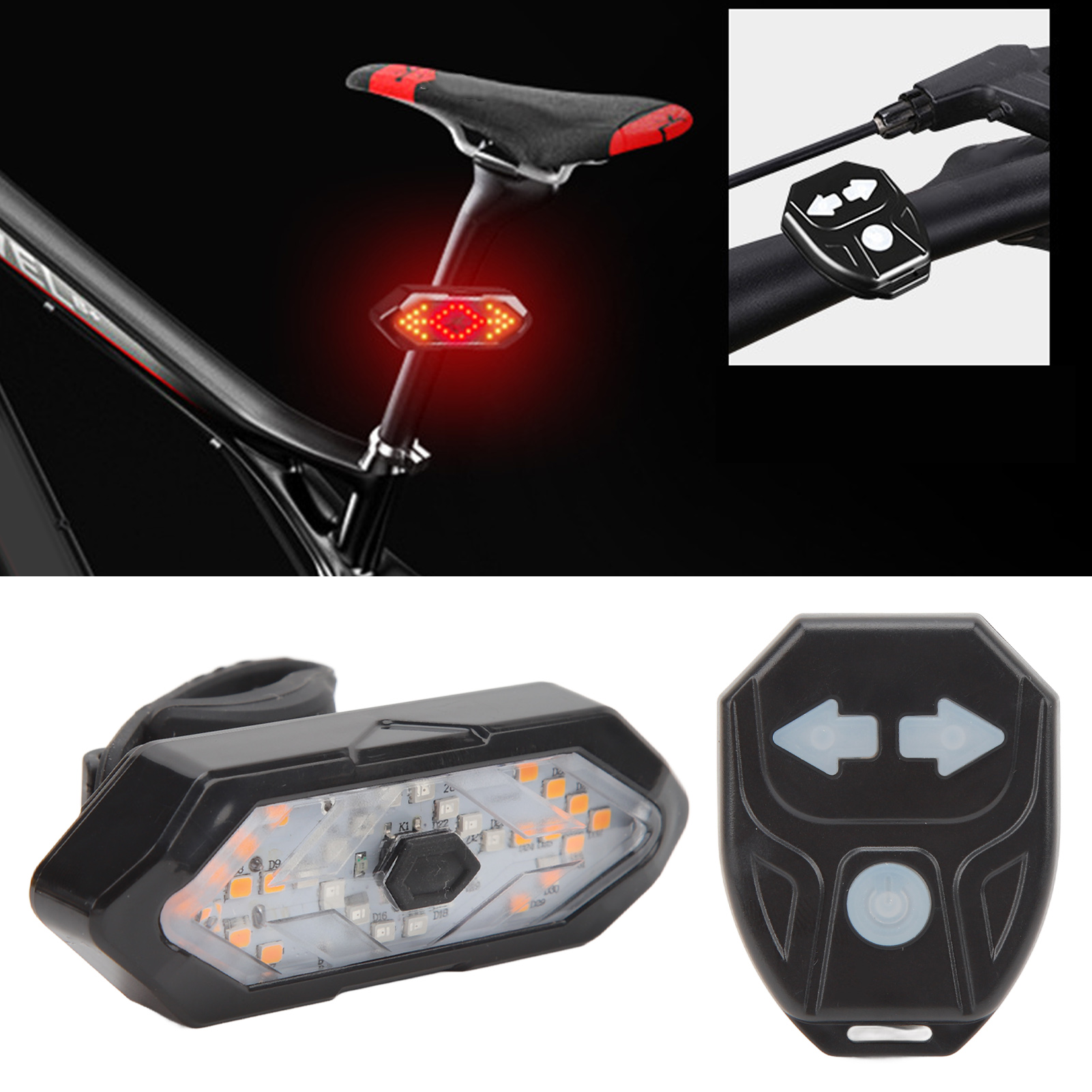 (exklusiv In Mexiko Erhältlich) Blinkendes Fahrradlicht, Usb-aufladbar, Led-fahrradrücklicht Mit Drahtloser Fernbedienung, Fahrradzubehör (im Lieferumfang Enthalten Sind Das Produkt Und Eine Fernbedie
