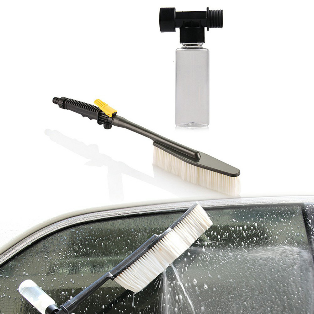 [yuexinghui] Autobürste Mit Weichen Borsten, Griff, Düse, Schaumflasche, Wassersprüher Und Schaumflasche Für Die Autowäsche.