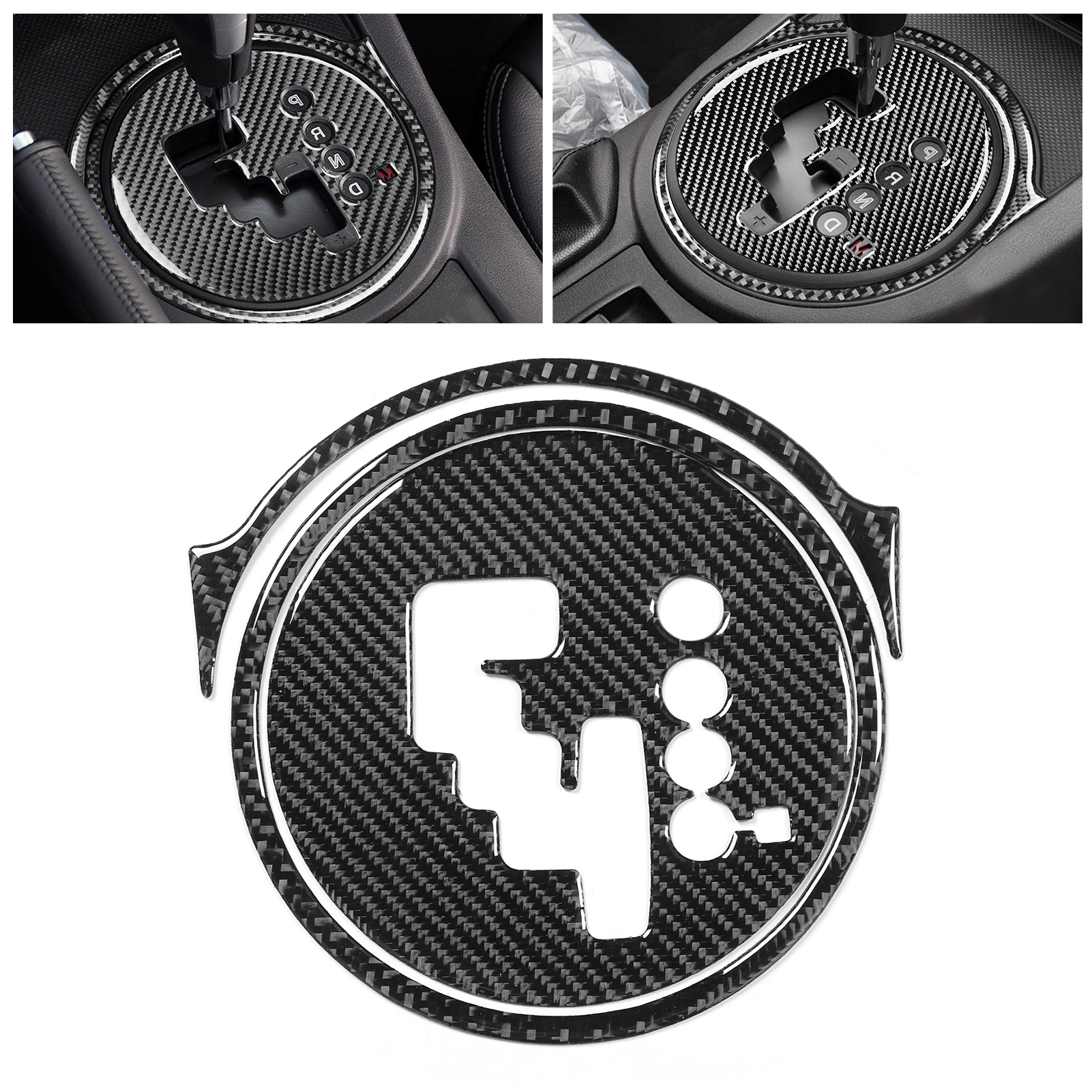 Carbonfaser-schaltkulissen-zierleistensatz (3-teilig) Für Mazda Mx-5 Nc (2009-2015), Rechtslenker.