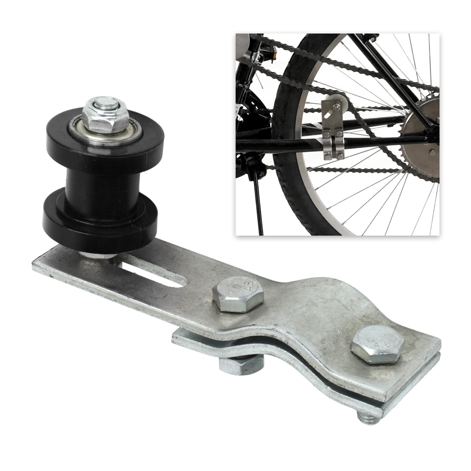 Kettenspannrolle Für 49cc, 66cc Und 80cc Motorräder/bikes (schwarz).