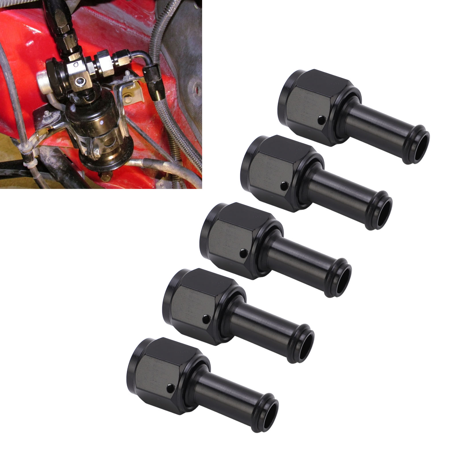 Fünf Adapterverbinder Von 6an-innengewinde Auf 3/8-npt-außengewinde Sind Erhältlich (mg39-an6-3/8npt).