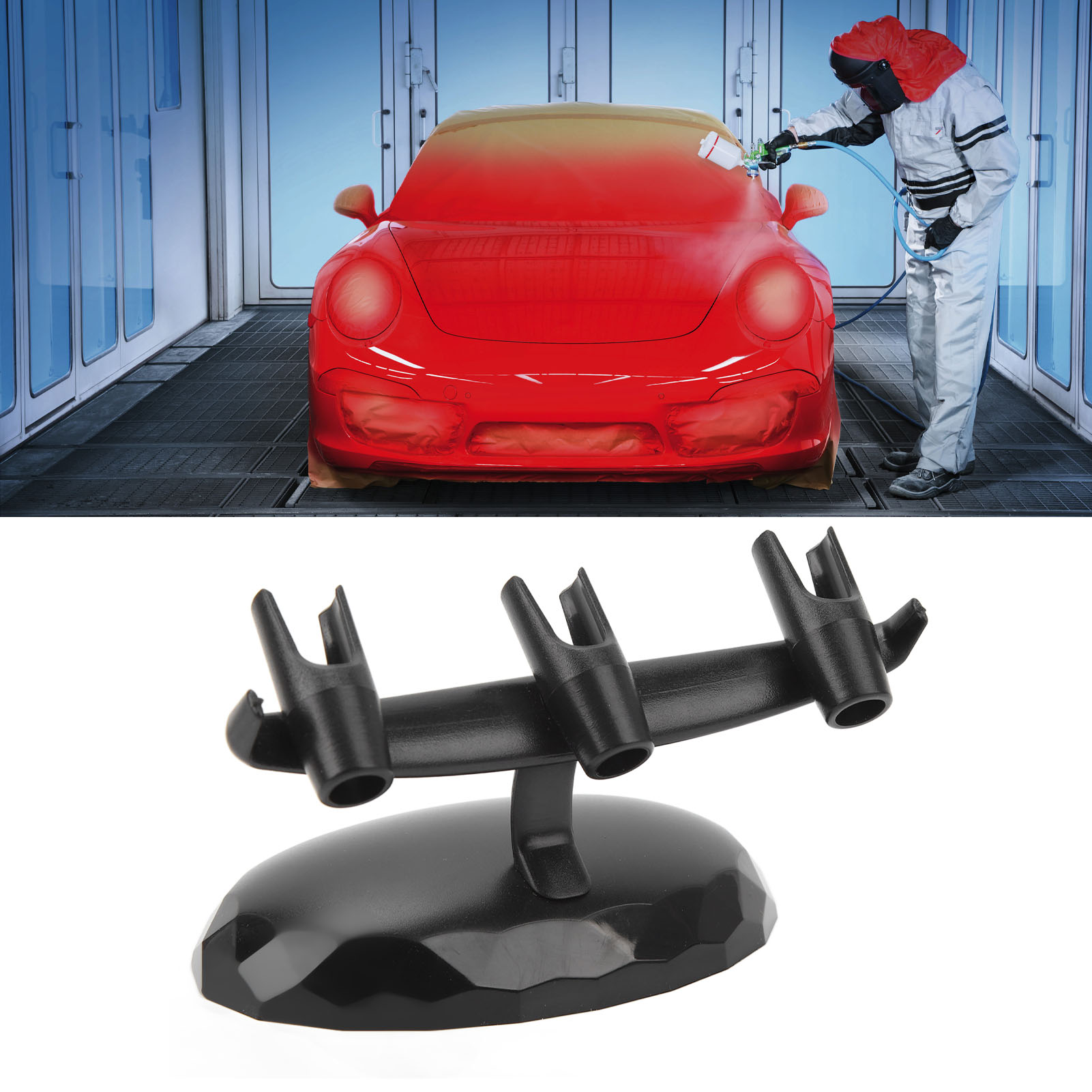 Der Kunststoff-airbrush-halter Bietet Platz Für 3 Universal-airbrush-stifte Für Die Autolackierung In Eigenregie (6100).