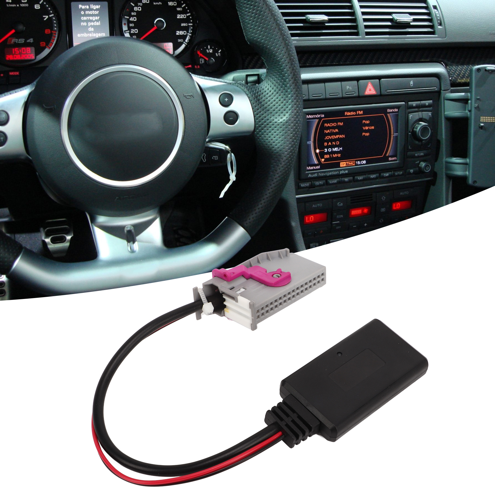 Bluetooth 4.0-adapter Und Aux-audioeingangskabel Für Lamborghini Gallardo A3, A4, A6, R8, A8