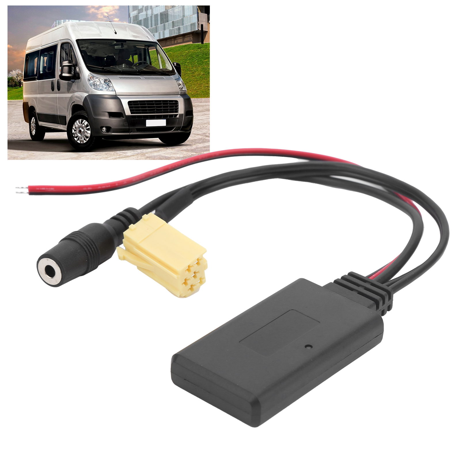 Aux-audiokabel Für Autos, Bluetooth 5.0 Mikrofonadapter, 6-polig, Für Fiat.