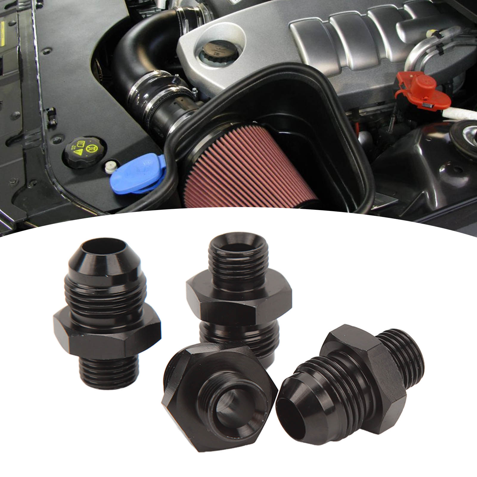 4 Sätze Orb 6an-8an O-ring-steckverbinderadapter Mit Außengewinde
