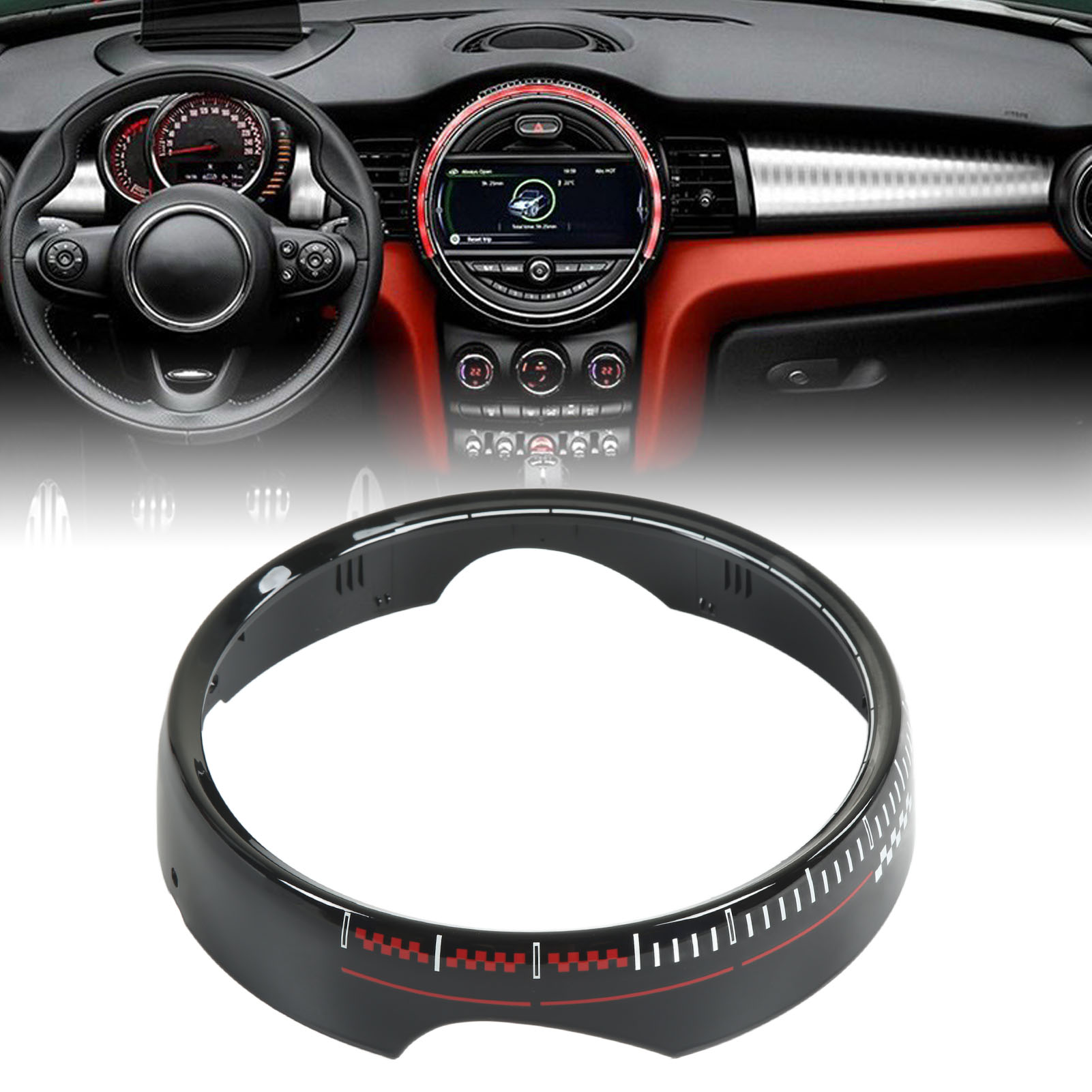 6,5 Zoll Jcw Mittelkonsolen-bildschirm-zierrahmen Für Bmw Mini Cooper F55 F56 Fahrzeuge.