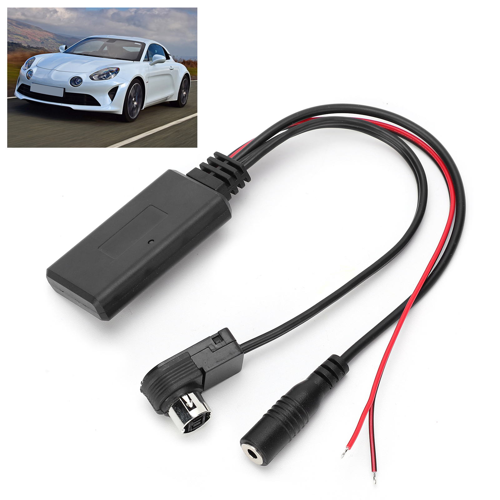 Bluetooth-aux-audioeingangsadapter Für Smartphones, Freisprechmikrofon, Kabel Kompatibel Mit Alpine/jvc/unilink (nr. 37)