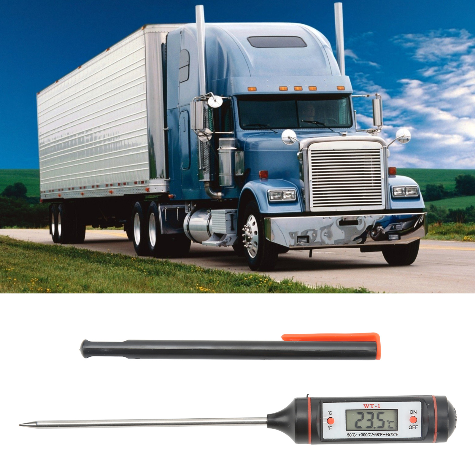 Hochpräzisionsthermometer Für Allgemeine Kfz-klimaanlagen (mit Integrierter Batterie) (referenz: Lr-tl131)