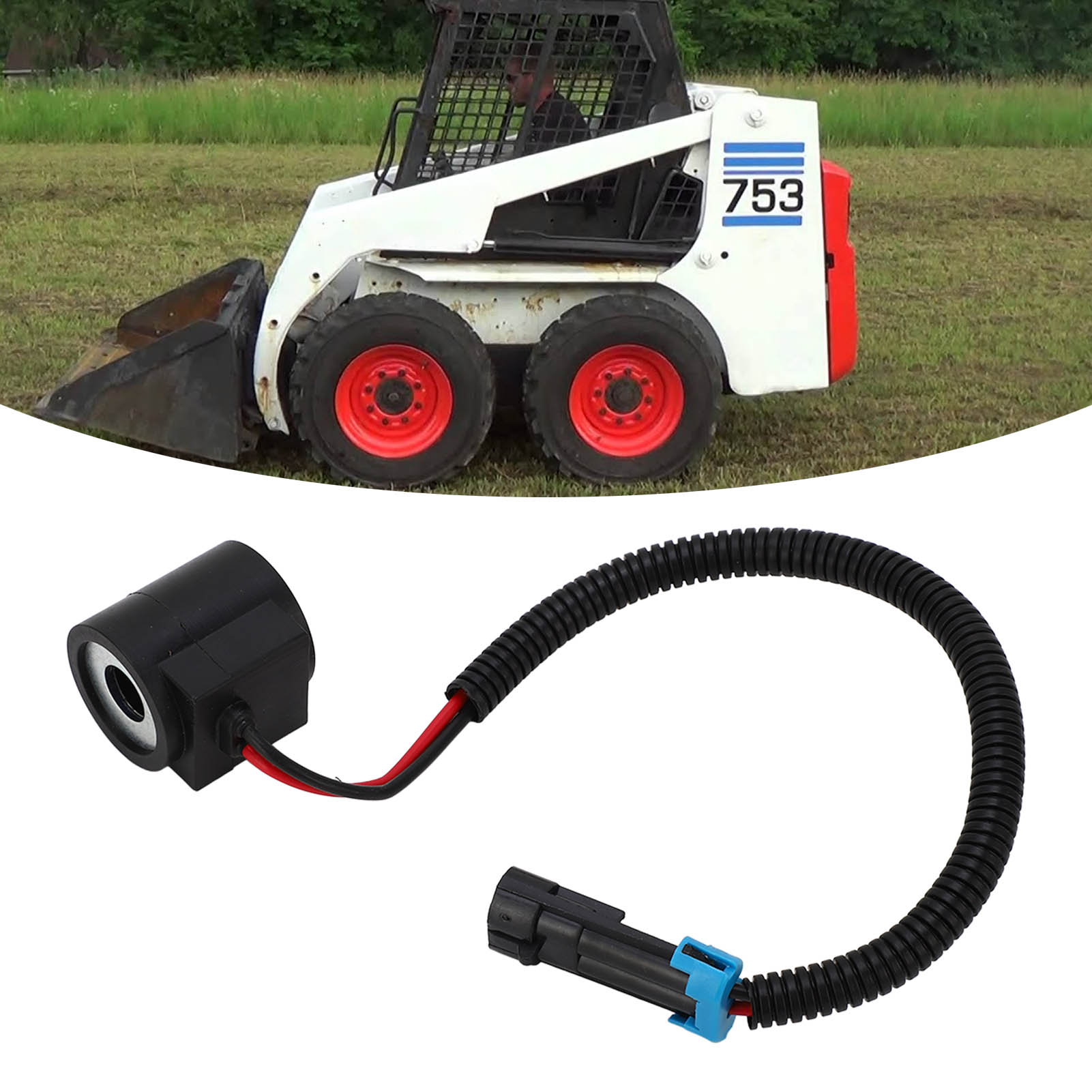 Magnetventilspulen Mit Steckverbindern Passend Für Bobcat 751 753 763 773 7753 Kompaktlader (teilenummer: Zqgj-1911).