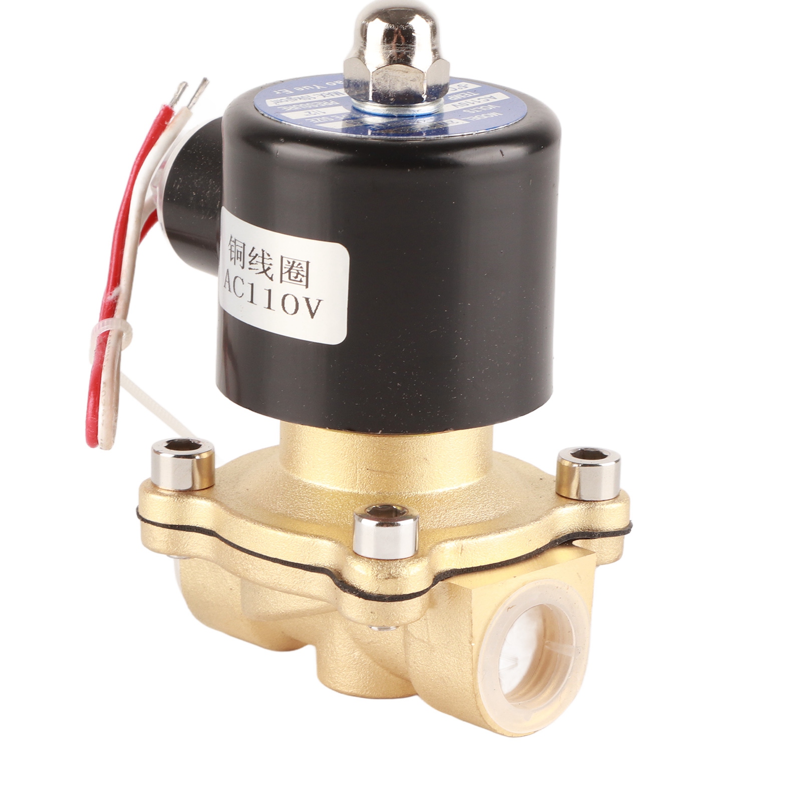 1/2" Npt Messing-magnetventil Ac110v
