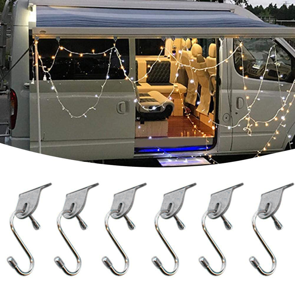 [yuexinghui] Wohnmobilzubehör: Markisenhaken, Außenhaken, Wäscheleinenhaken, Schirmhaken, Kleider- Und Schuhhaken (6er-pack)