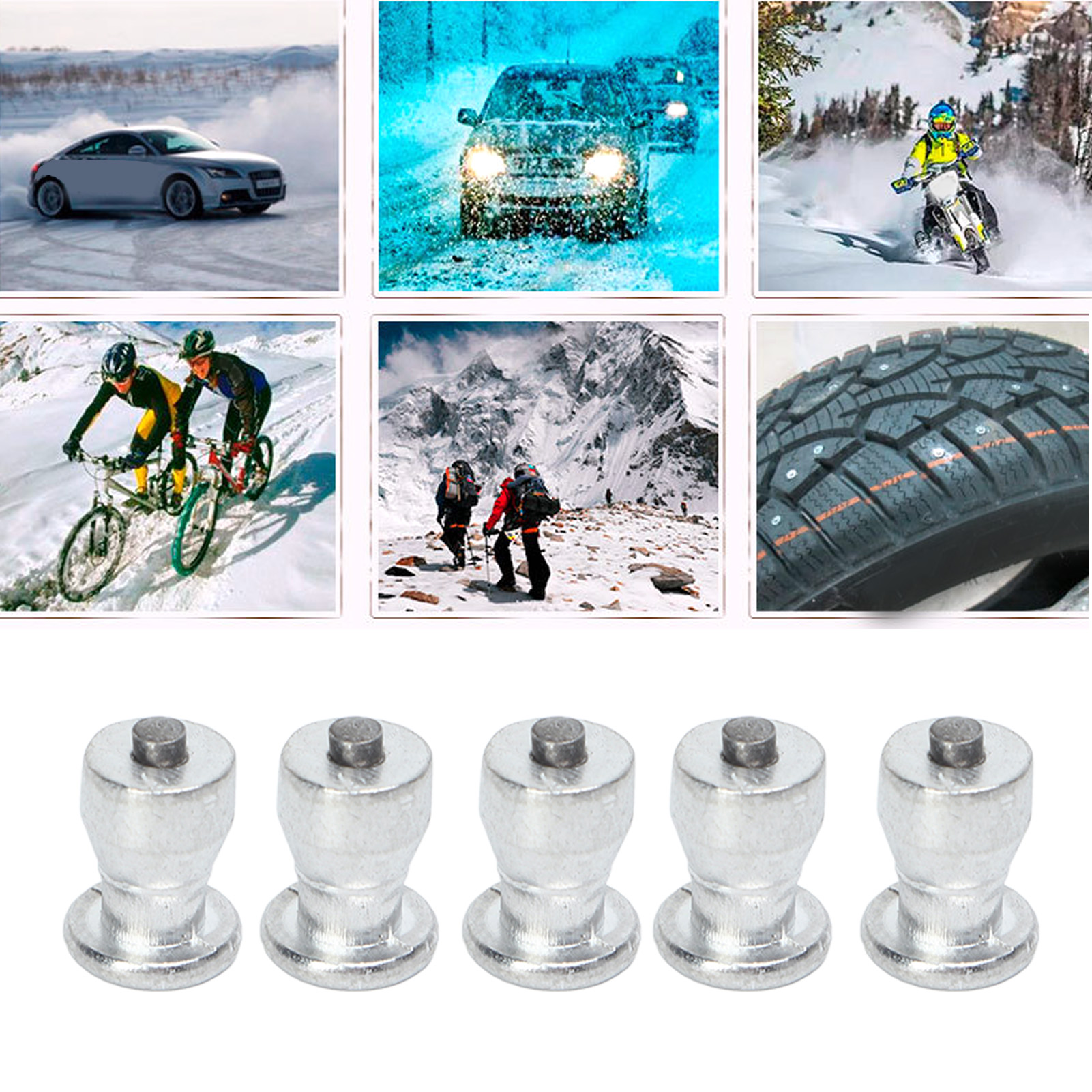 100 Universal-radbolzen Für Auto-, Lkw-, Fahrrad-, Kofferraum-, Motorrad-, Atv-, Suv-reifen Und Kfz-zubehör (jx8-11-2)