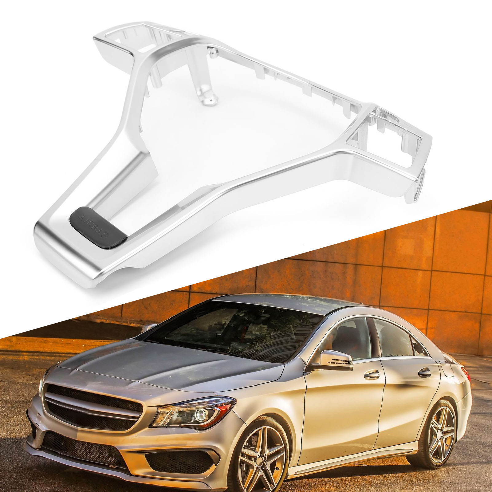 Austauschbarer Lenkradbezug Für Mercedes-benz C/e-klasse/cla W204/w212/w117 Amg-line 2012–2014 (260) Silber