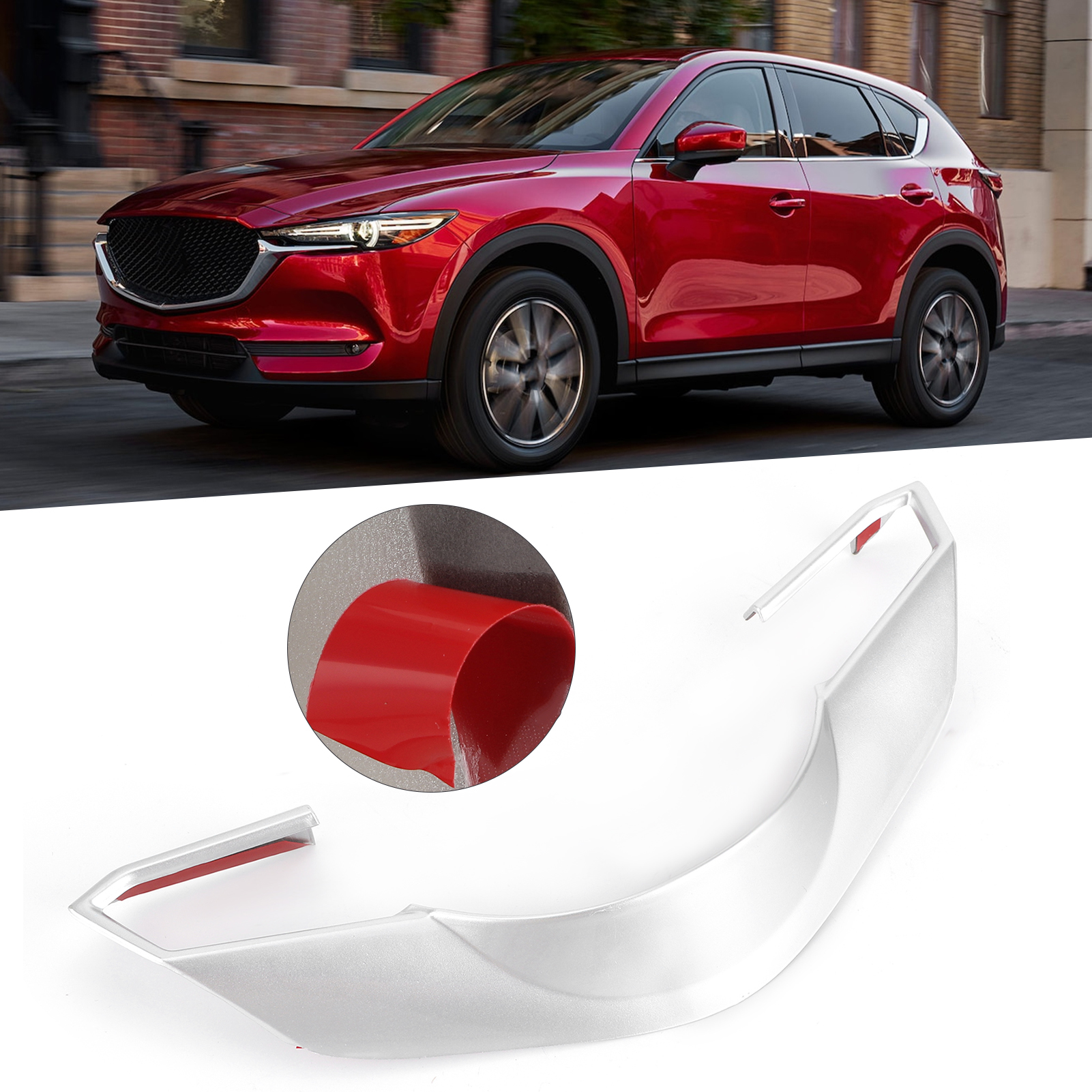Dekorative Auto-lenkradaufkleber, Kompatibel Mit Mazda Cx-4 Und Cx-5, Silberfarben.