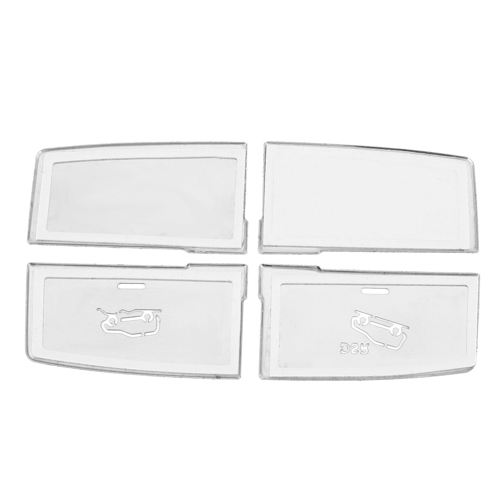 Aufkleber Für Die Einstellknöpfe Der Fahrwerksfederung Von Mercedes-benz Ml/gl/gle/gls, Ausführung F, Silber, 4er-set