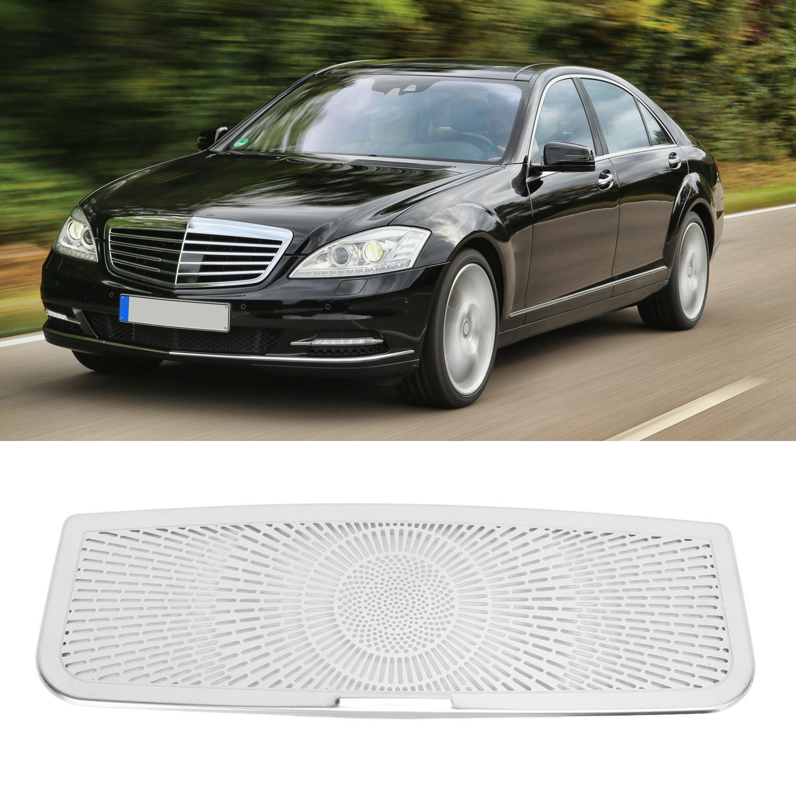 Brillenetui Aus Edelstahl Mit Netzdeckel, Kompatibel Mit Mercedes-benz S-klasse W221 2008-2013 (oc11396)