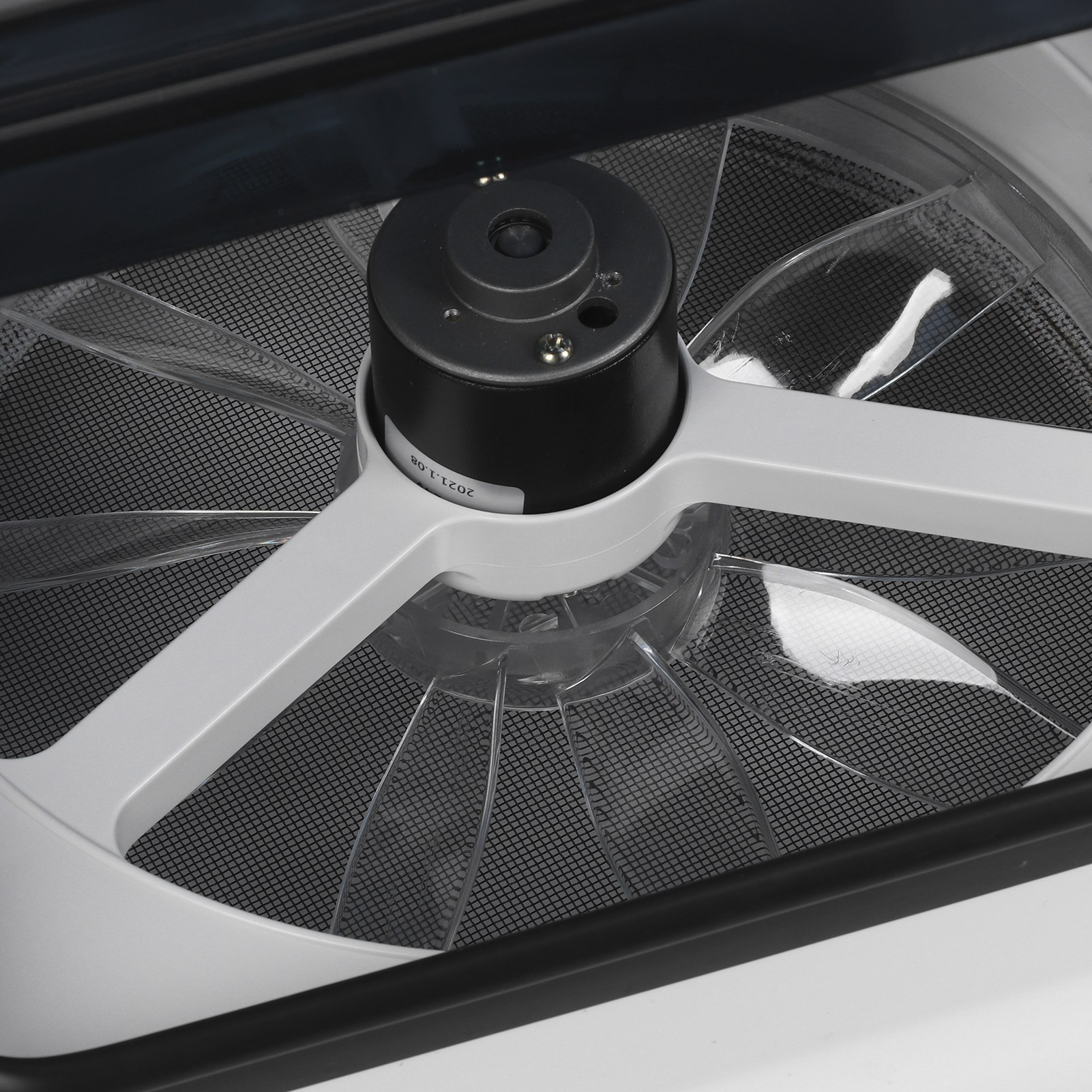 Manueller Ventilator (280 X 280 Mm) Mit Led-beleuchtung, Zweiwege-luftabsauger Für Wohnmobile Und Wohnwagen, Badezimmer-dachlüfter Mit Licht 0100061
