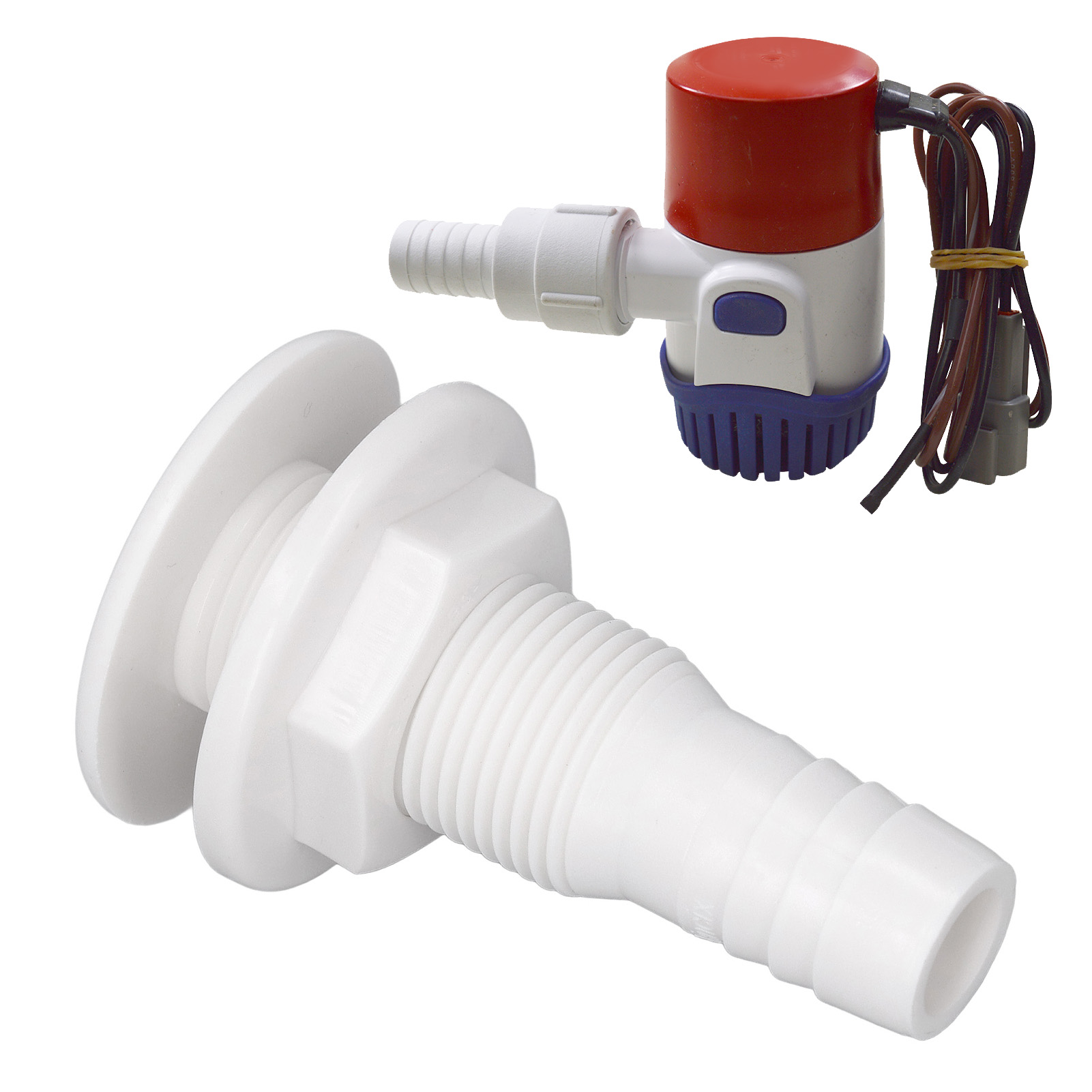 Montagesatz Für Bilgenpumpen Mit 19 Mm (3/4 Zoll) Durchmesser Pvc-rohr Und 1,8 M (6 Fuß) Schlauch.