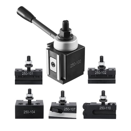Schnellwechsel-werkzeughalter-set, 6-teilig, Werkzeughalter, Passend Für Mini-drehmaschinen Und Metalldrehmaschinen Mit 152,4-305mm Umlaufdurchmesser, Langlebiges Stahlmaterial