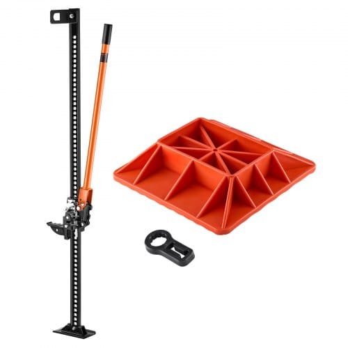 Farm Wagenheber Offroad Mit Sockel High Lift Farm Jack (3,18 T) Offroad-nutzwagenheber, Stoßstangenheber Hochleistungshebebühnen Mit 130,1–1380 Mm Hubbereich Für Traktor Lkw Suv