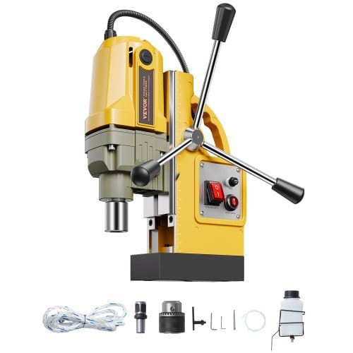 Magnetbohrmaschine Kernbohrmaschine 1400 W (40 Mm Bohrdurchmesser), 12500 N Tragbare Elektrische Bohrmaschine, 800 U/min Drehzahl, Bohrmaschine Für Metalloberflächen Industrie Heimwerker