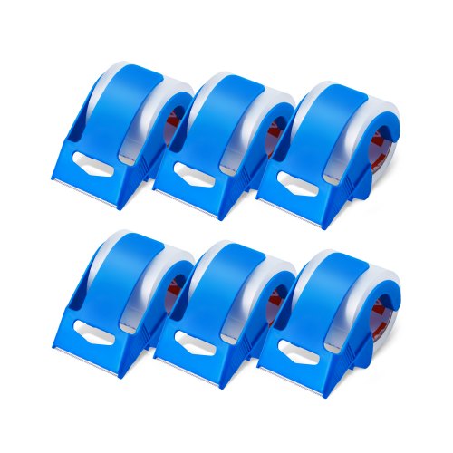 Transparentes Packband, 38,1 Mm Kern, 6er-set 47,8 Mm X 22,86 M Paketklebeband Mit Spender, 0,068 Mm Hochleistungs-klebeband Ideal Für Umzüge, Lagerung Und Verpackung, Versand Und Postversand