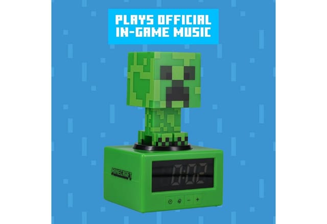 Paladone Creeper Icon Digitaler Wecker Grün