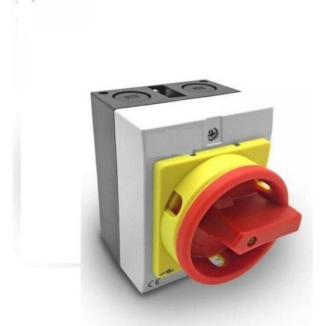Roleader – 4p 16a Drehtrennschalter Mit Verriegelung – Schutzart Ip65 Für Industrielle Elektroinstallationen – Wechselspannung 230/400 V – Polycarbonat