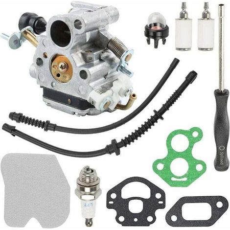 Alovez – Vergaser-reparatursatz Für Husqvarna 435, 435e, 440, 440e Und Jonsared Cs410, Cs2240, Cs2240s Kettensägen – Ersatz Für Zama C1t-el41 Und C1t-el41a – Inklusive Luftfilter Und Zündkerze – 50645