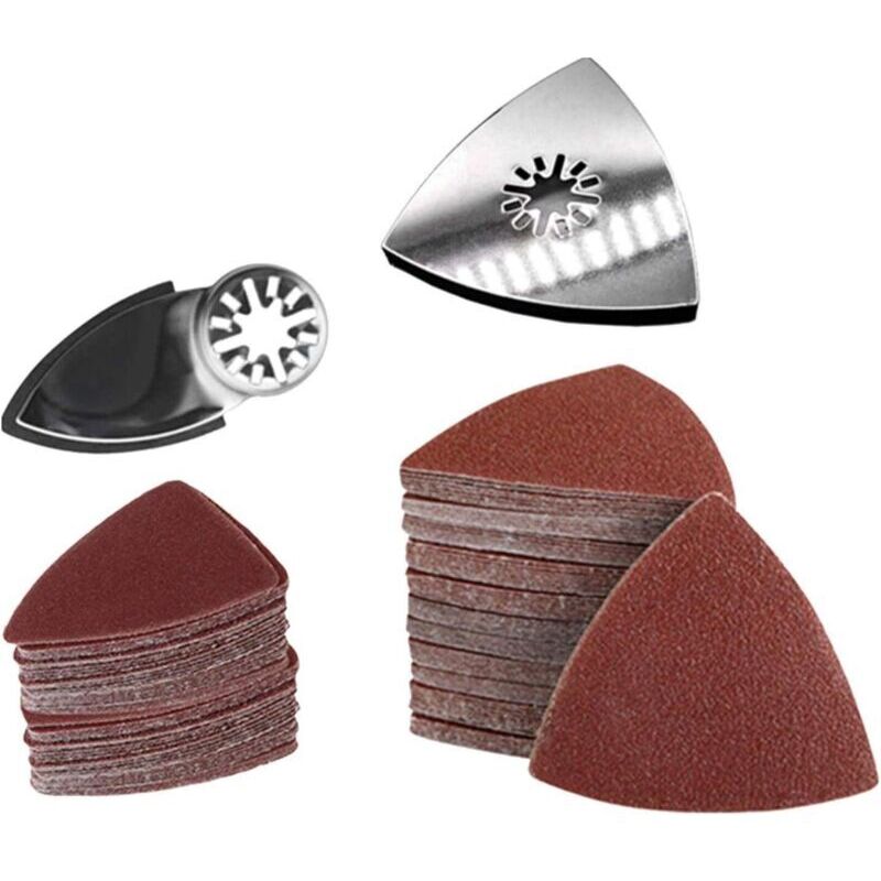 Set Mit 102 Oszillierenden Werkzeugen – Sägeblätter Zum Schleifen Von Holz, Metall Und Gips – Dreieckige Pads Für Enge Ecken