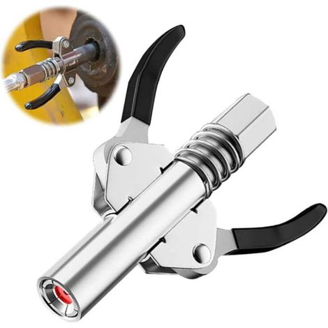 Roleader – Hochdruck-doppelgriff-g-griffkupplung Für Fettpumpen – Legierter Stahl Und Gummi – Kompatibel Mit 1/8"-npt-anschluss