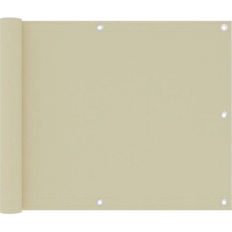 Sichtschutz Für Balkon, Garten, Terrasse, Creme, 75 X 300 Cm, Oxford-gewebe, 77635