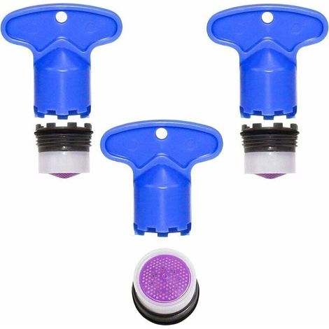 Serbien – M16 Wasserhahn-luftsprudler – Set Mit 3 Filtern + 3 Schraubenschlüsseln – Wasserersparnis Bis Zu 40 % – Korrosionsbeständig Und Verstopfungsfrei