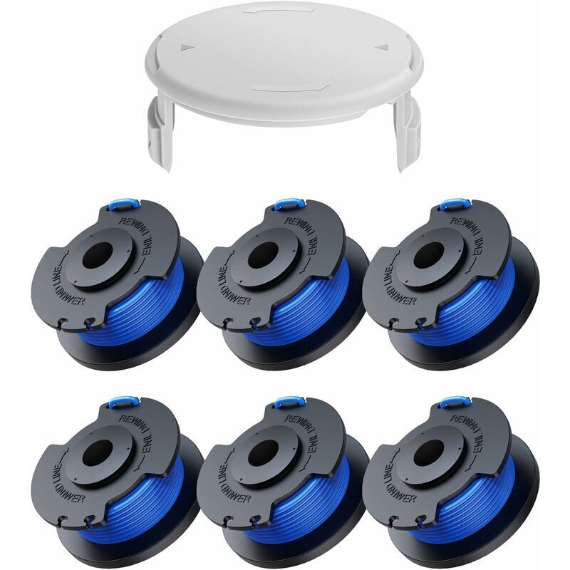 7er-pack Ersatz-trimmerfadenspulen Für One + Ac14rl Trimmer (6 Trimmerfadenspulen, 1 Abdeckung)