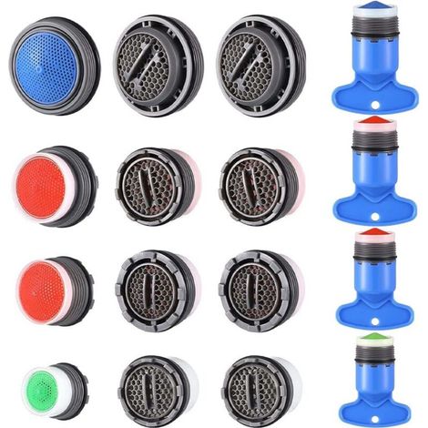 Roleader – 16er-pack Strahlregler Für Wasserhähne – Wassersparend Mit Metallfinish – Angenehmer Maximaler Wasserdurchfluss – Kompatibel Mit Küchen- Und Badezimmerarmaturen