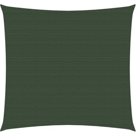 Sonnensegel, 160 G/m² Schattierungsgewebe, Dunkelgrün, 2x2 M, Hdpe, 59254