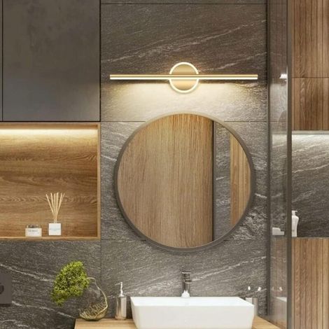 Moderne 60 Cm Wandleuchte – 10 W Led-spiegelleuchte, Warmweiß – Badezimmer-waschtischbeleuchtung – Gold