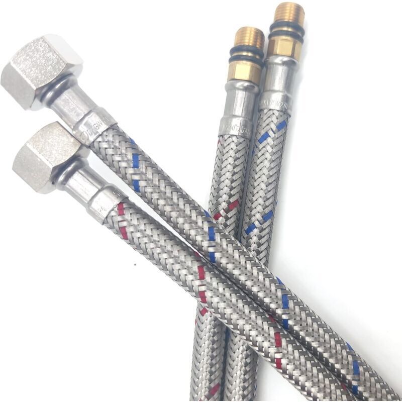 G3/8 X M10 Schlauchanschluss – Edelstahlrohr – Länge 60 Cm – Für Mischbatterie