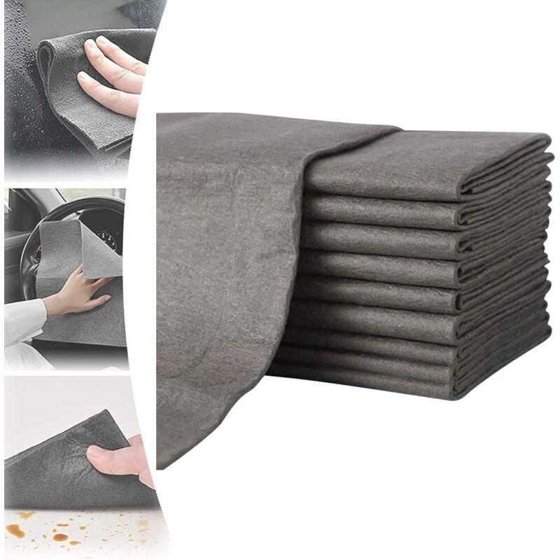 Set Mit 5 Verdickten Mikrofasertüchern (30 X 40 Cm) – Streifenfreie Reinigung Von Fenstern Und Glatten Oberflächen – Wiederverwendbar Und Waschbar