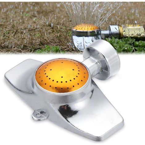 Gartensprenger, Metallsprenger, 360°-sprinkler Aus Aluminiumlegierung Mit Quadratischem Und Kreisförmigem Bewässerungsmuster Für Kleine Bis Mittelgroße Gartenflächen