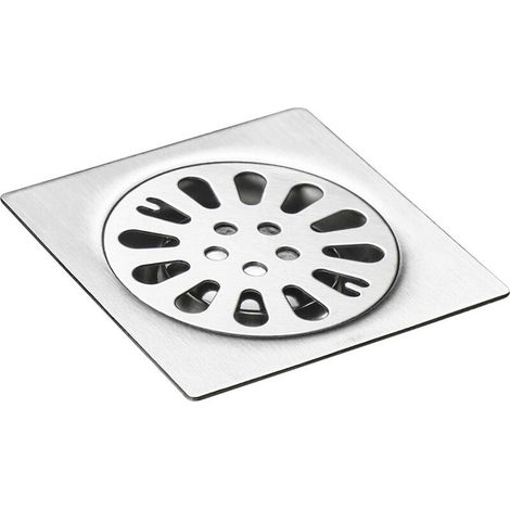 Quadratischer Bodenablaufrost, Geruchsverschluss Für Badezimmerböden, Bodenablaufabdeckung Aus Edelstahl, 1212 Cm