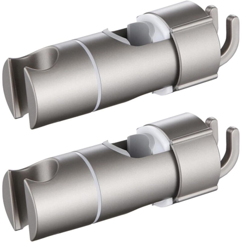 Set Mit 2 Duschkopfhalterungen, Lochabstand Von 18 Bis 25 Mm, Verstellbare Duschkopfhalterung, Duschkopfzubehörteile (gy)