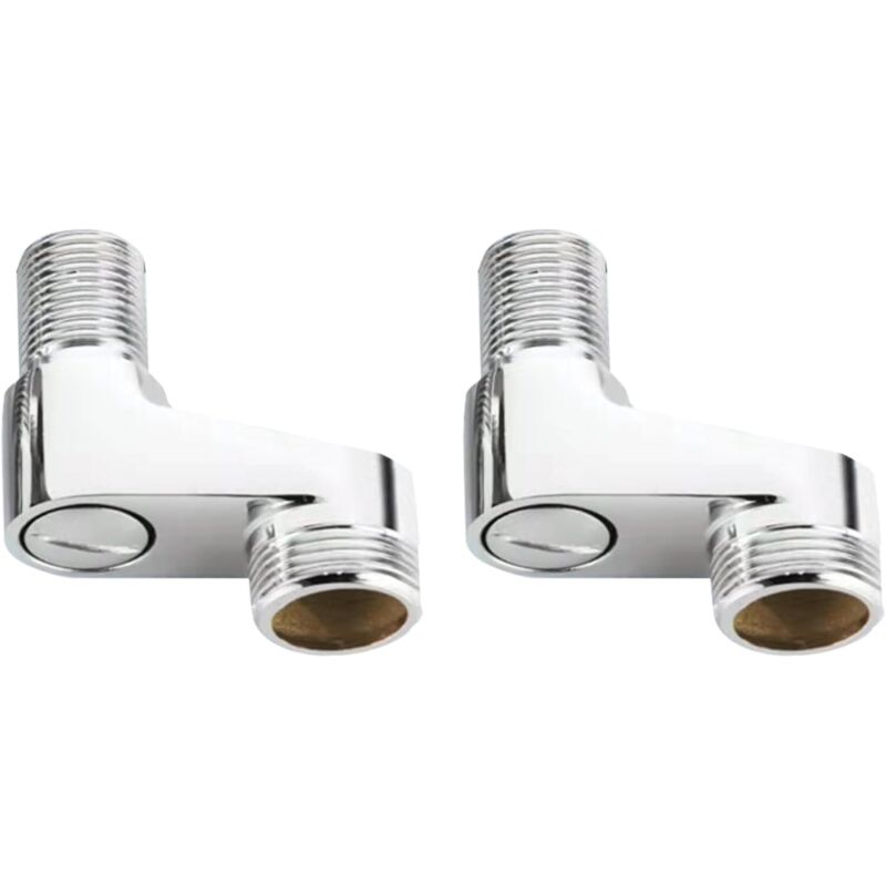 Set Mit 2 Badewannenarmatur-adaptern, 25 Mm Auf 20 Mm, Verchromtes Duscharmatur-installationsset, Ersatzteil Mit Verstellbarem Schwenkarm
