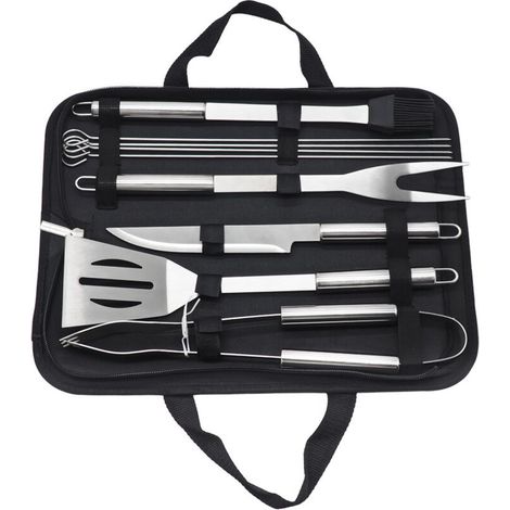 Zolginah Grillbesteck-set - Edelstahl-grillzubehör Im Koffer - Tragbares Edelstahl-grillzubehör Für Grills (standard)