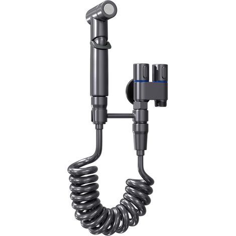 Wandmontiertes Bidet-set Aus Zinklegierung Mit Eckarmatur Und Brause, 1 Zulauf, 2 Ausläufe, Für Badezimmeraccessoires, Graues Bidet-set, Wie In Der Abbildung Dargestellt