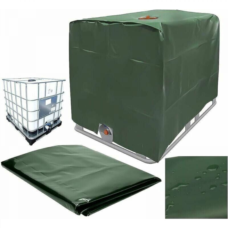 Ibc-wassertankabdeckung (1000 L) – Wasserdicht, Staubdicht, Uv-beständig – Oxford-gewebe, 120 X 100 X 116 Cm