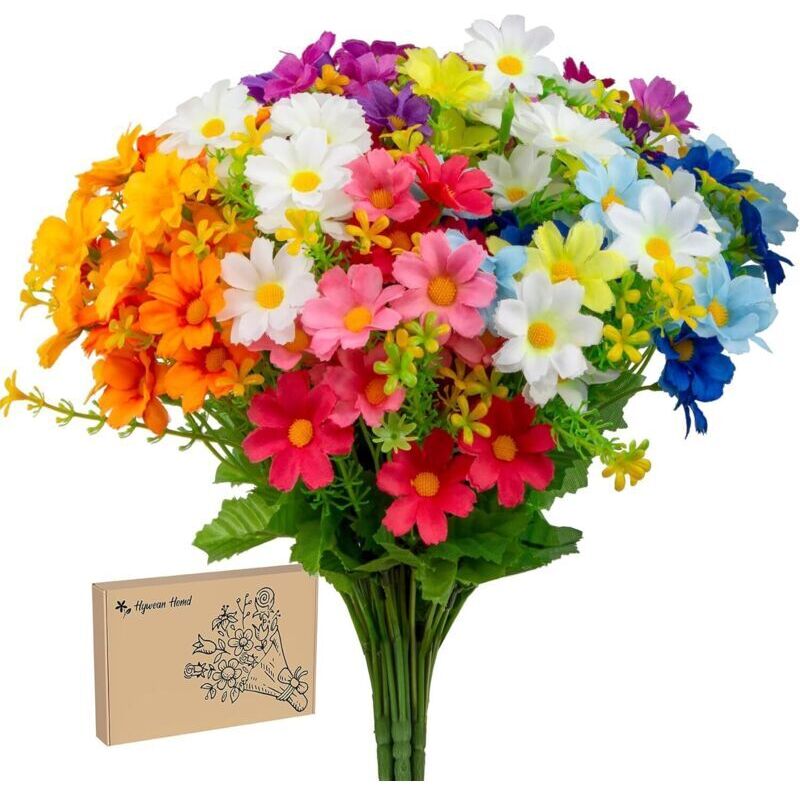 Künstliche Gänseblümchensträuße, Künstliche Gartenblumen Sind Schön Und Natürlich, Künstliche Blumen Für Drinnen Und Draußen, Garten, Veranda, Terrasse, Fenster.