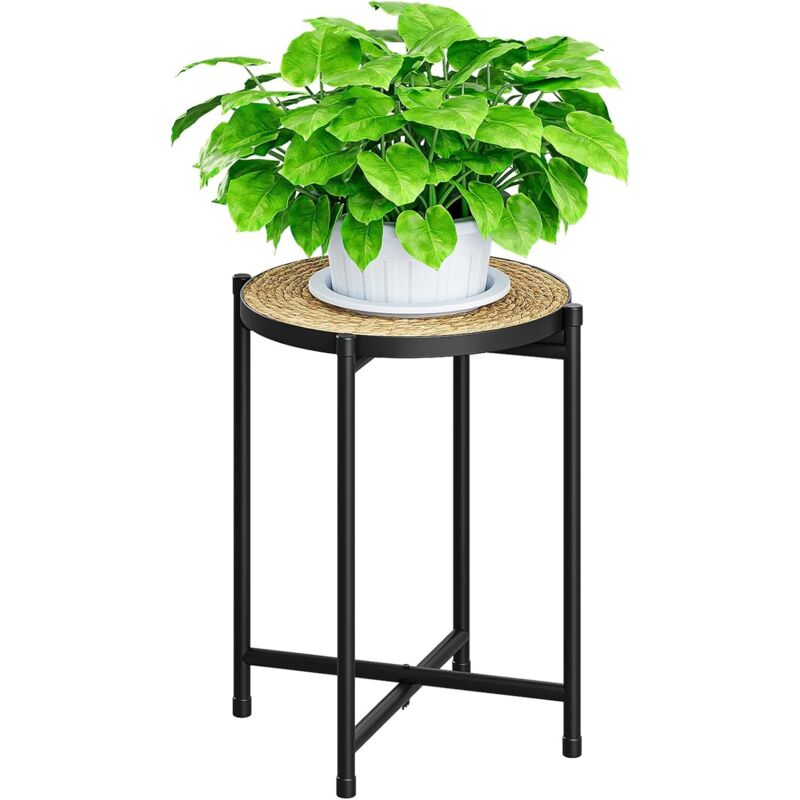 Pflanzenständer Aus Rattan Für Den Innenbereich, Runder Tisch Für Große Pflanzen, Hoher Und Stabiler Pflanzenständer Für Wohnzimmer, Schlafzimmer, Balkon, Dekoration Im Boho-stil Aus Rattan