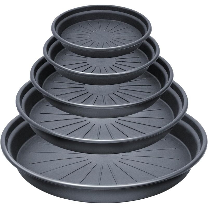 Set Mit 5 Untersetzern (10/8/7/6/5 Zoll), Runde Untersetzer Für Blumentöpfe, Schutzschalen Für Zimmer-, Garten- Und Außenpflanzen