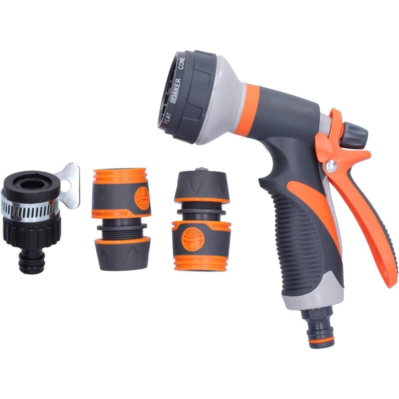 Sprühdüse Für Gartenschlauch, 8 Einstellbare Sprühmuster, Wassersprüher, Hochdruck-sprühdüse